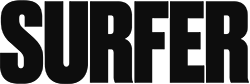 Black Surfer Magazine Logo shown over a white background.