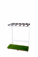 Image of the MarshMellow Grass Surf Rack shown holding no surfboards on a white background.