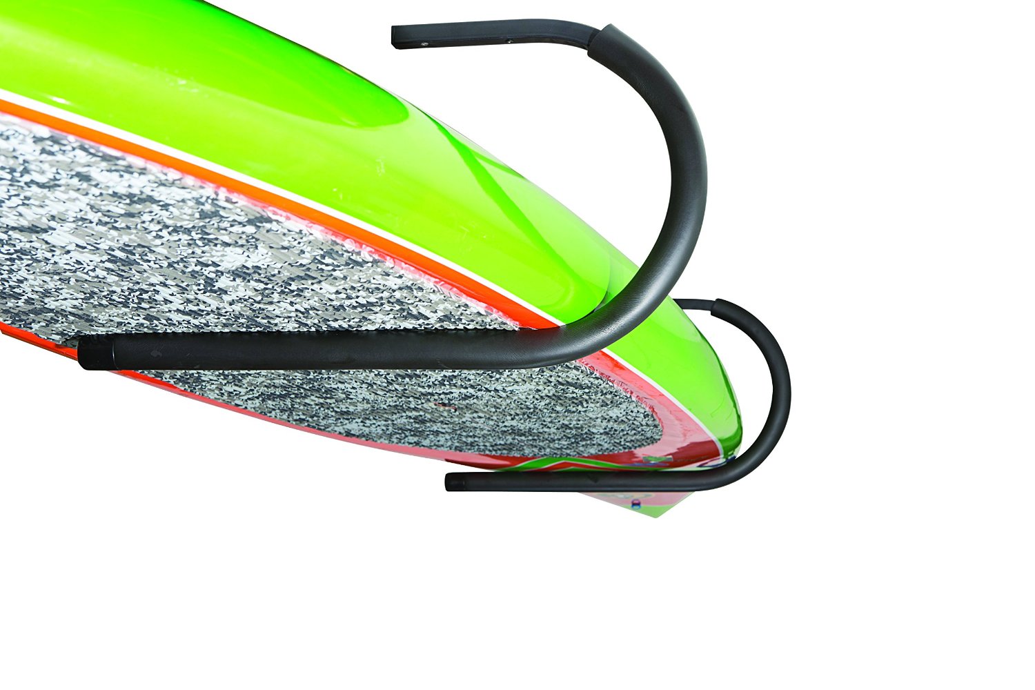 Overhead clearance surfboard storage