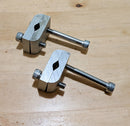 Dual-C clamp mounting system close up picture for the Dual-Mount Moped surfboard and SUP rack.