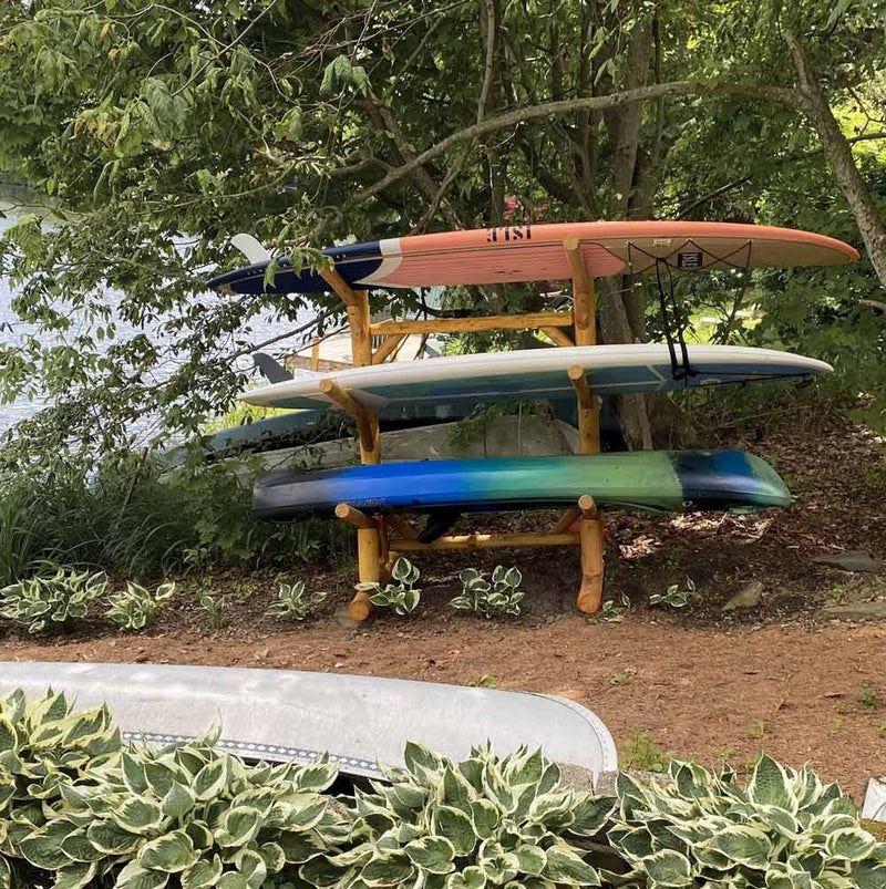Exterior Floating Rack 4 Level Outdoor Freestanding Rack | SUPs - Kayaks - Surfboards