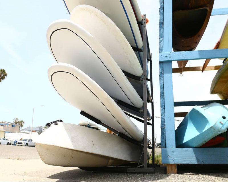 Sup Portable Rack Freestanding 5-Board SUP & Surfboard Rack | Durable Steel Stand
