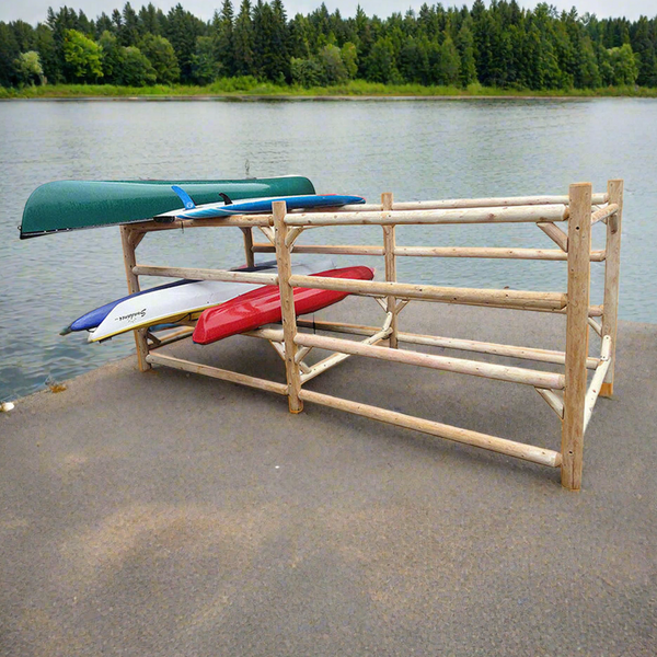 24 Kayak Canoe SUP Freestanding Log Storage Rack