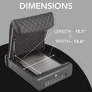 Boostedsafe Elite showing internal dimensions labeled on a gray background