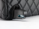 Closeup of the Boostedsafe Isofix anchors with the security cover installed , sitting on a white background. 