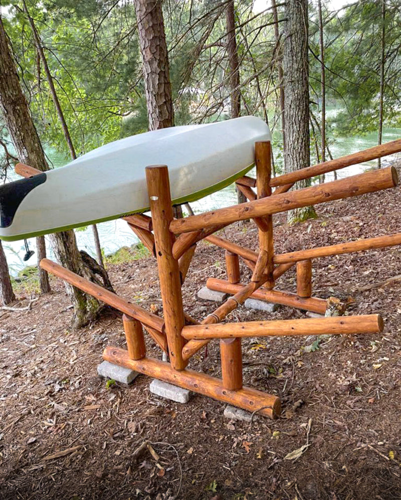 Wood Canoe Rack Storage Kayak Storage Racks Bamboo Birch Premium