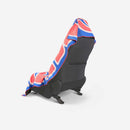 Car Seat Cover Towel: Wild Flowers Stellar Blue Red