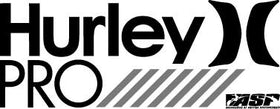 Black Hurley Pro logo shown with a separate ASP (Association of Professional Surfers) logo in the bottom right corner.  The image has a white background.
