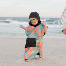 Kids Changing Poncho: Palms Coral