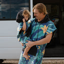 Kids Changing Poncho: Palms Dusk