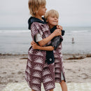 Kids Changing Poncho: Sunshine Burgundy