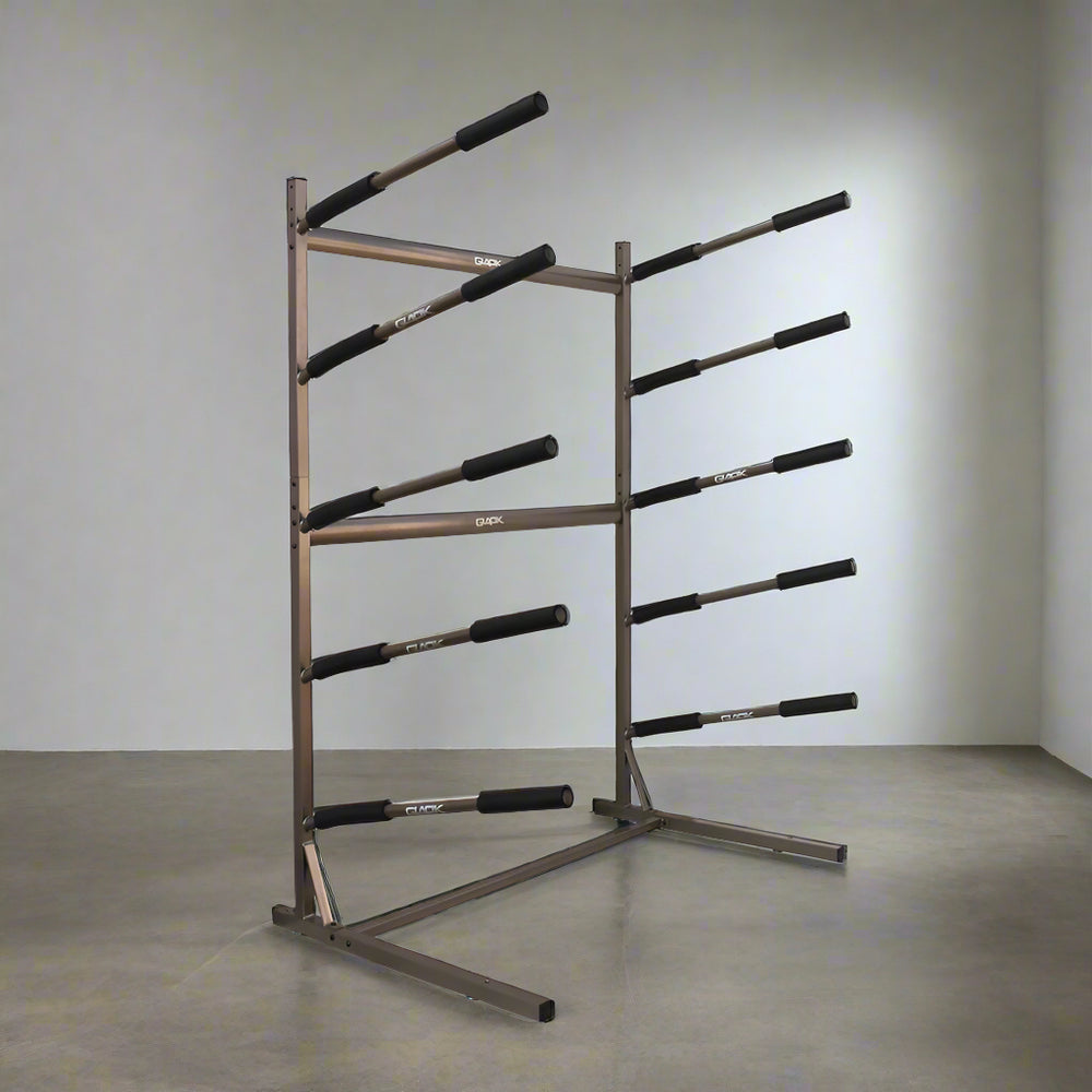 Freestanding 5-Board SUP & Surfboard Rack | Durable Steel Stand