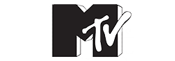Black MTV logo shown over a white background.