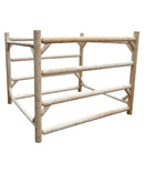 12 Watercraft Log storage unit, shown on white background, holding no boats to focus on the racks design. 