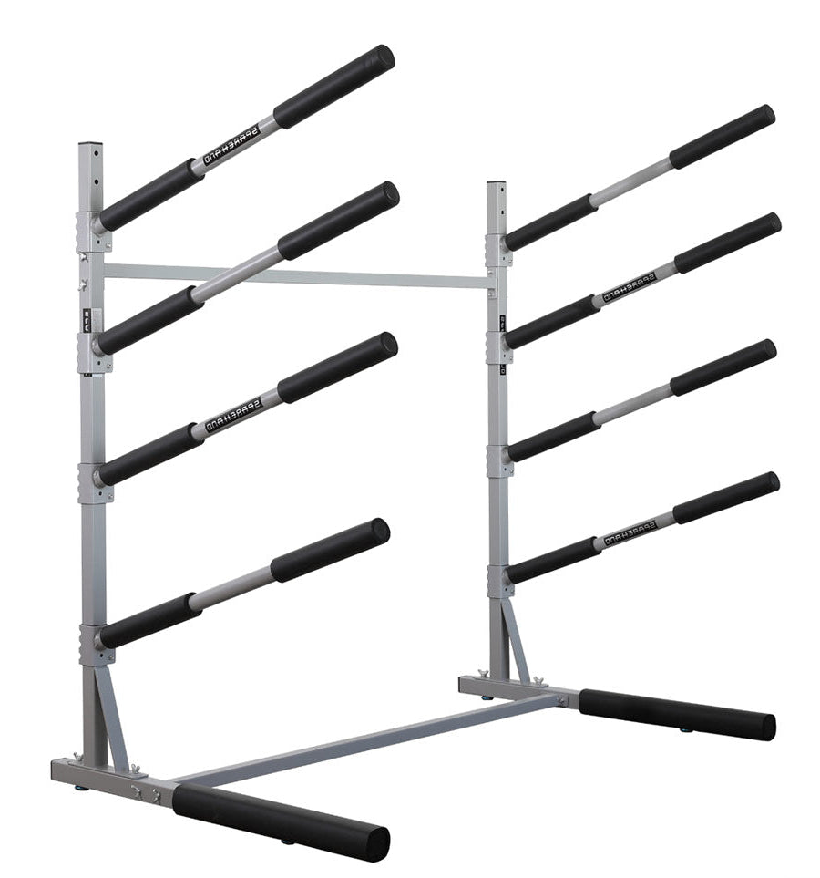 4-Level Metal Rack for Kayak, Surfboard & SUP | Freestanding